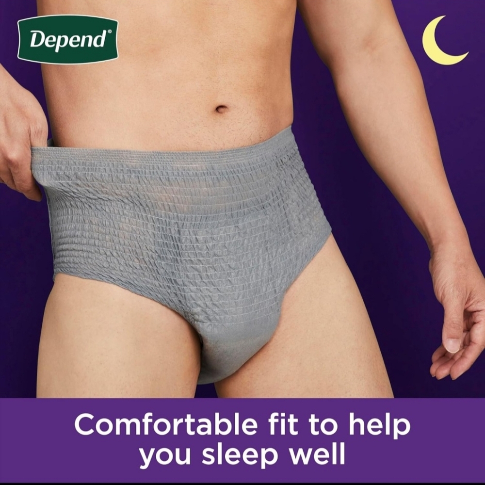 Men’s Absorbent Briefs - Gray S/M